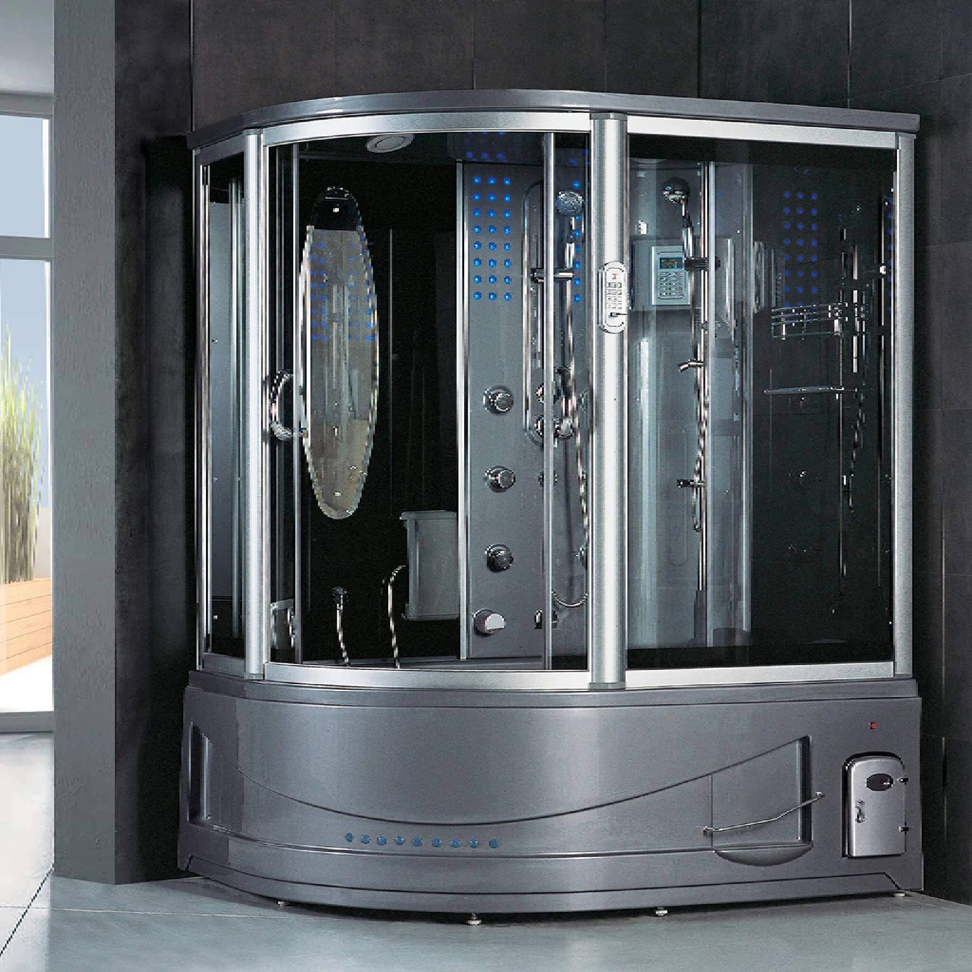 Maya Bath Siena Steam Shower With 10 Acupuncture Jets (SAK31847)