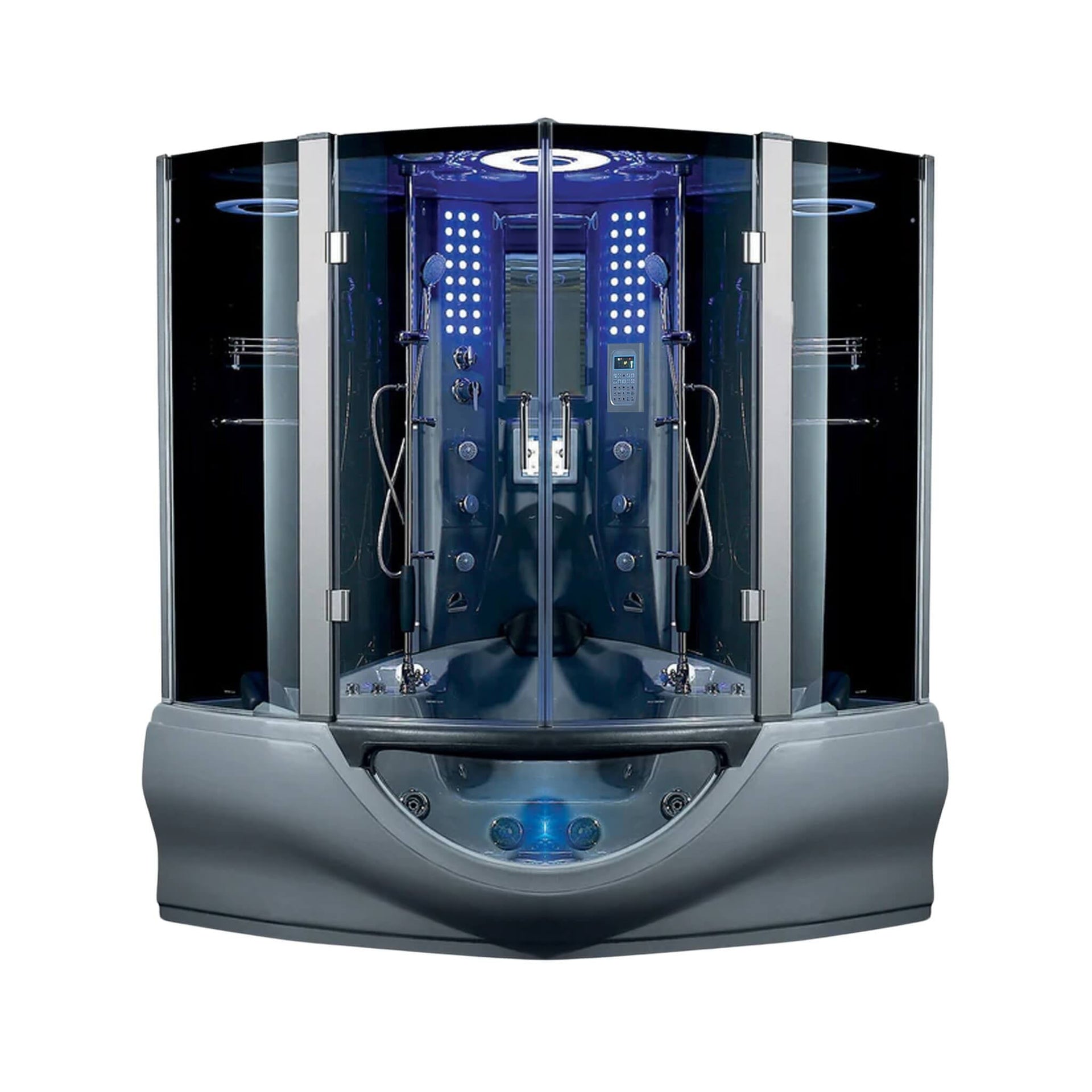 Maya Bath Valencia Steam Shower Massage Bathtub With LCD TV (SAK20479)