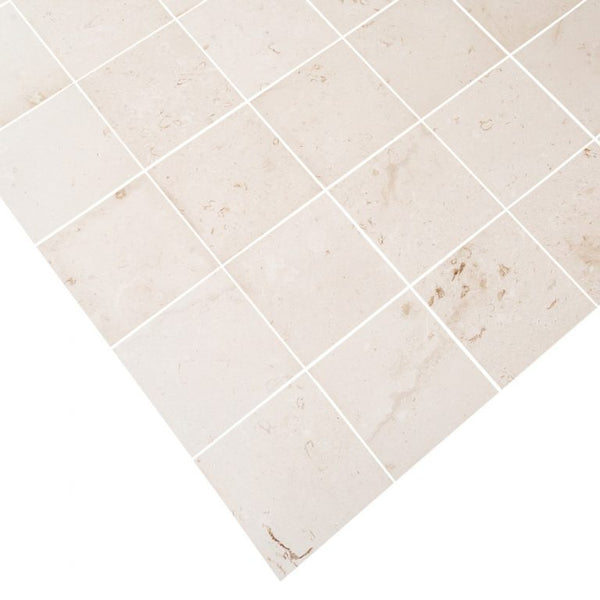 Mayra White Limestone Brushed Floor and Wall Tile-Large Format - Livfloors Collection