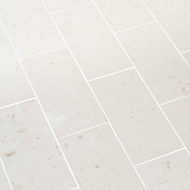 Mayra White Limestone Honed Floor and Wall Tile - Livfloors Collection