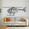 MD 500C Metal Aircraft Wall Art - NCP0391 - 19.3" - 49 cm