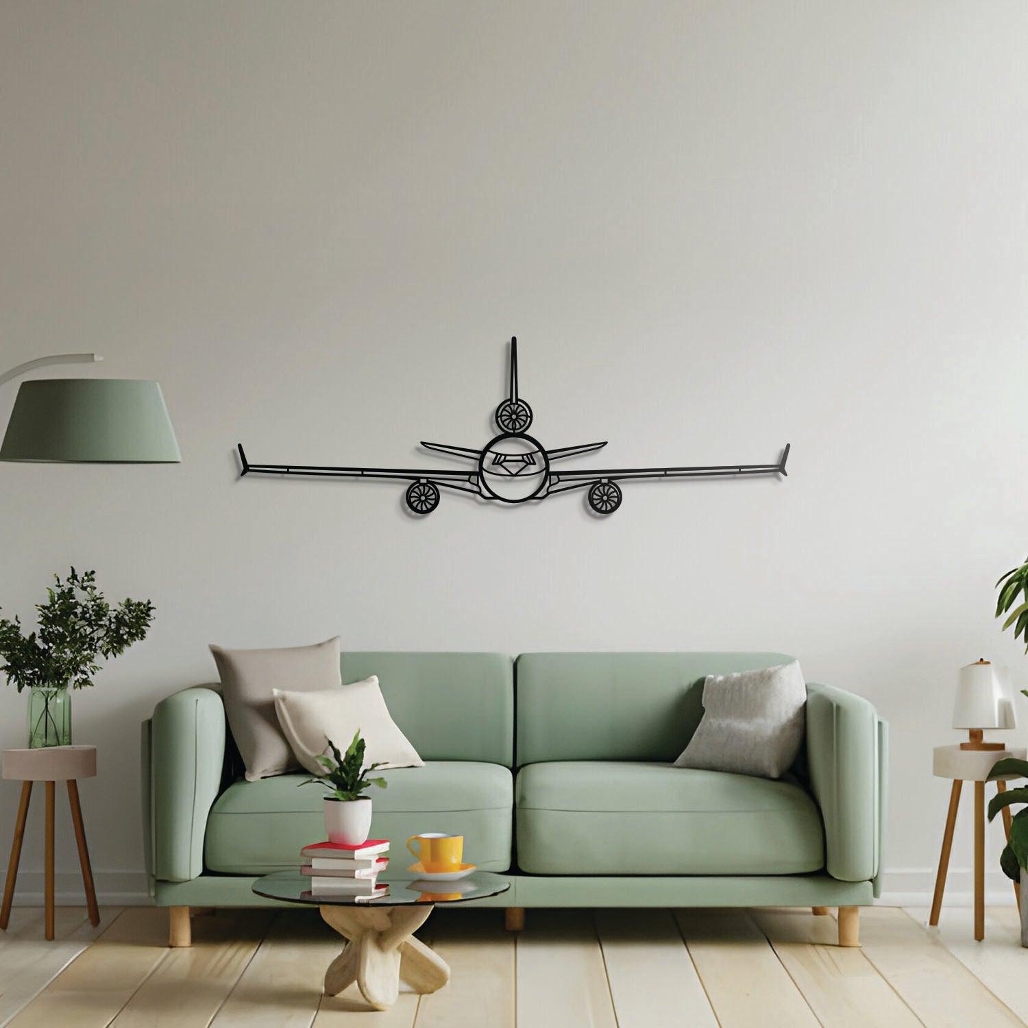 Douglas MD-11 Front Metal Aircraft Wall Art - NCP0171