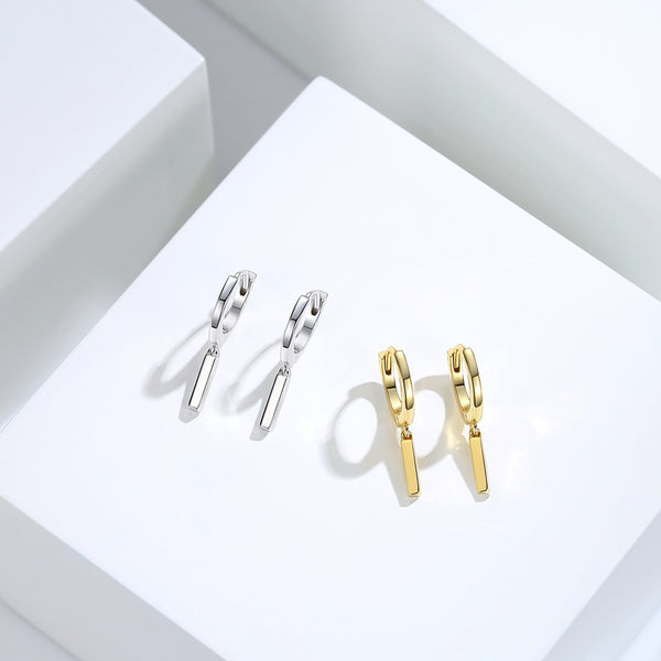 Dangle Bar Hoop Earrings