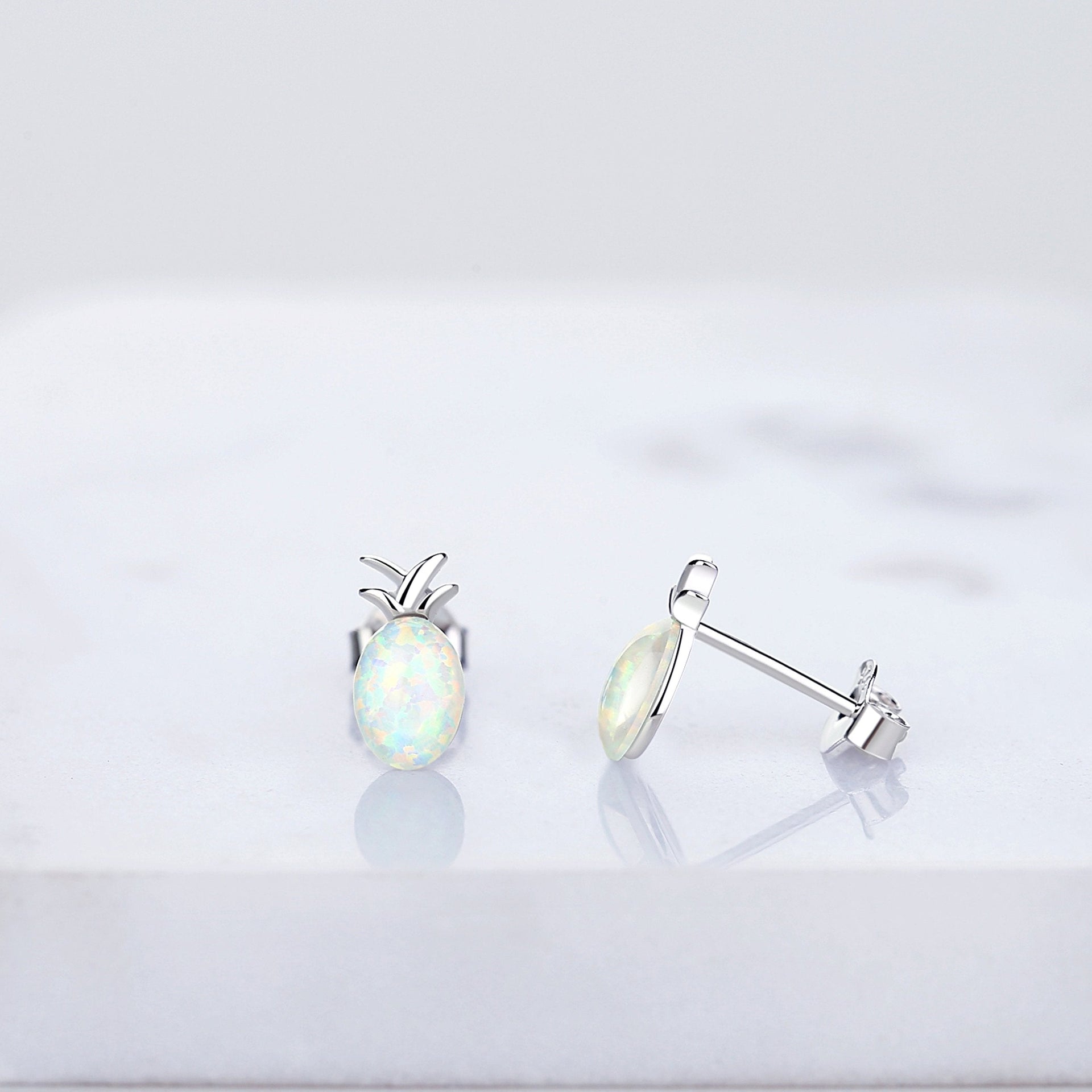 Opal Pineapple Earrings