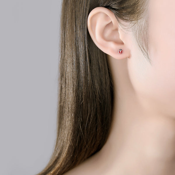 Mini Enamel Screw-back Stud Earrings