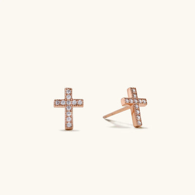 Cross Stud Earrings