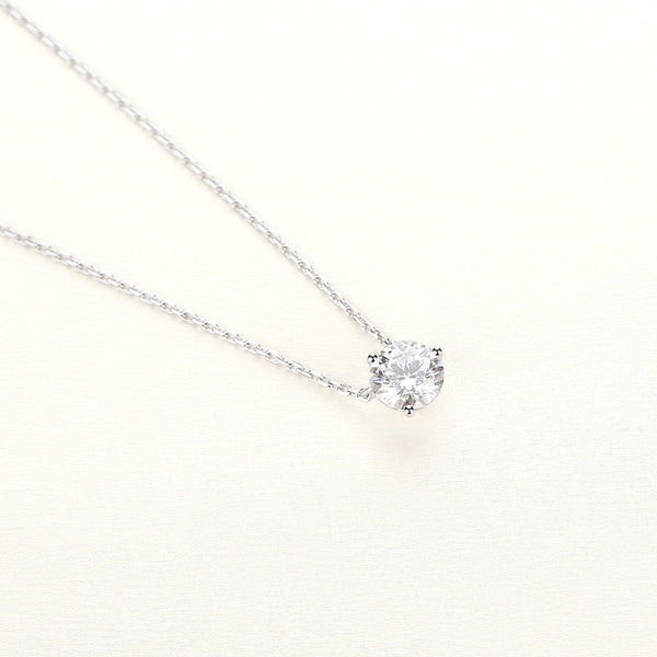 14K Gold Chain Necklace with GRA-Certified Moissanite
