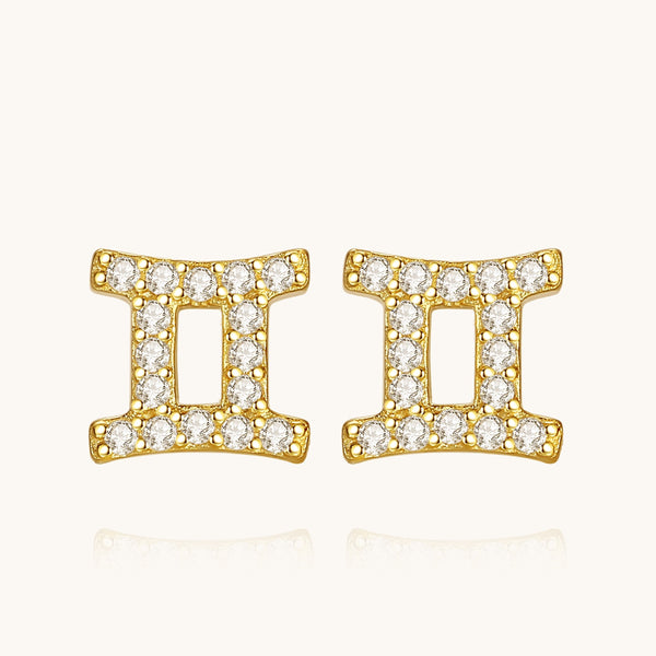 CZ Zodiac Earrings