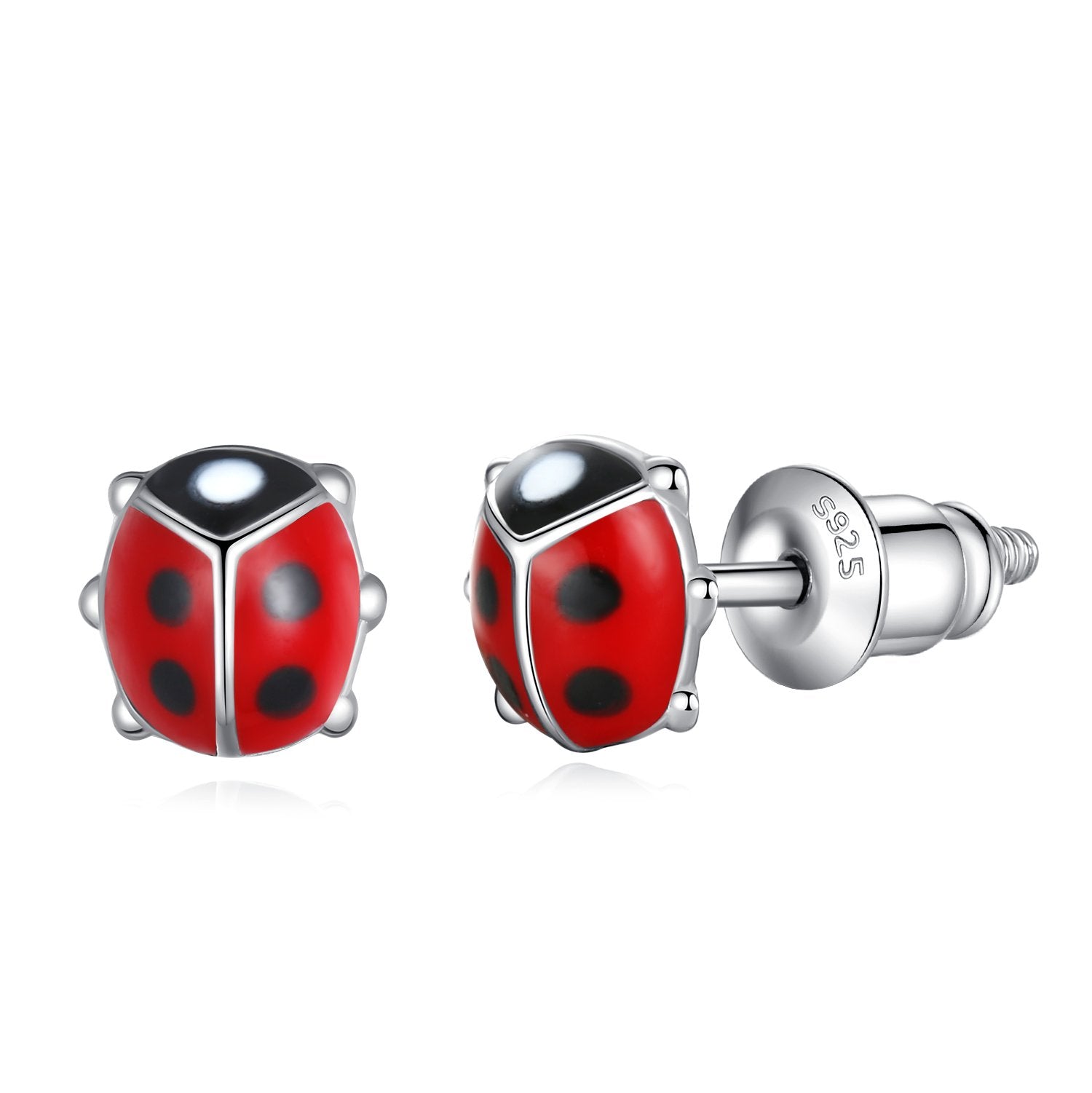 Mini Enamel Screw-back Stud Earrings