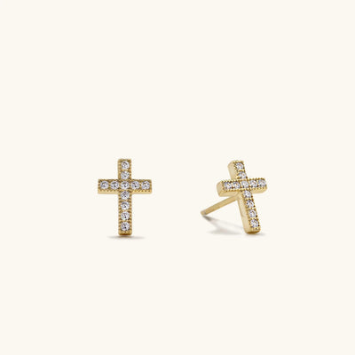 Cross Stud Earrings