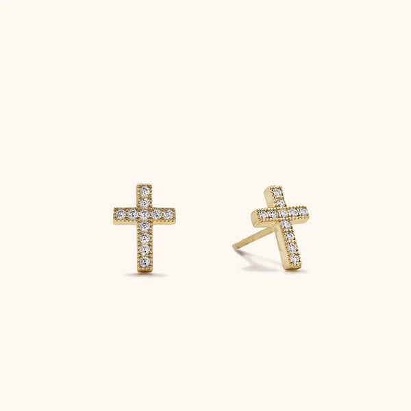 Cross Stud Earrings - Gifts for You 'n Me