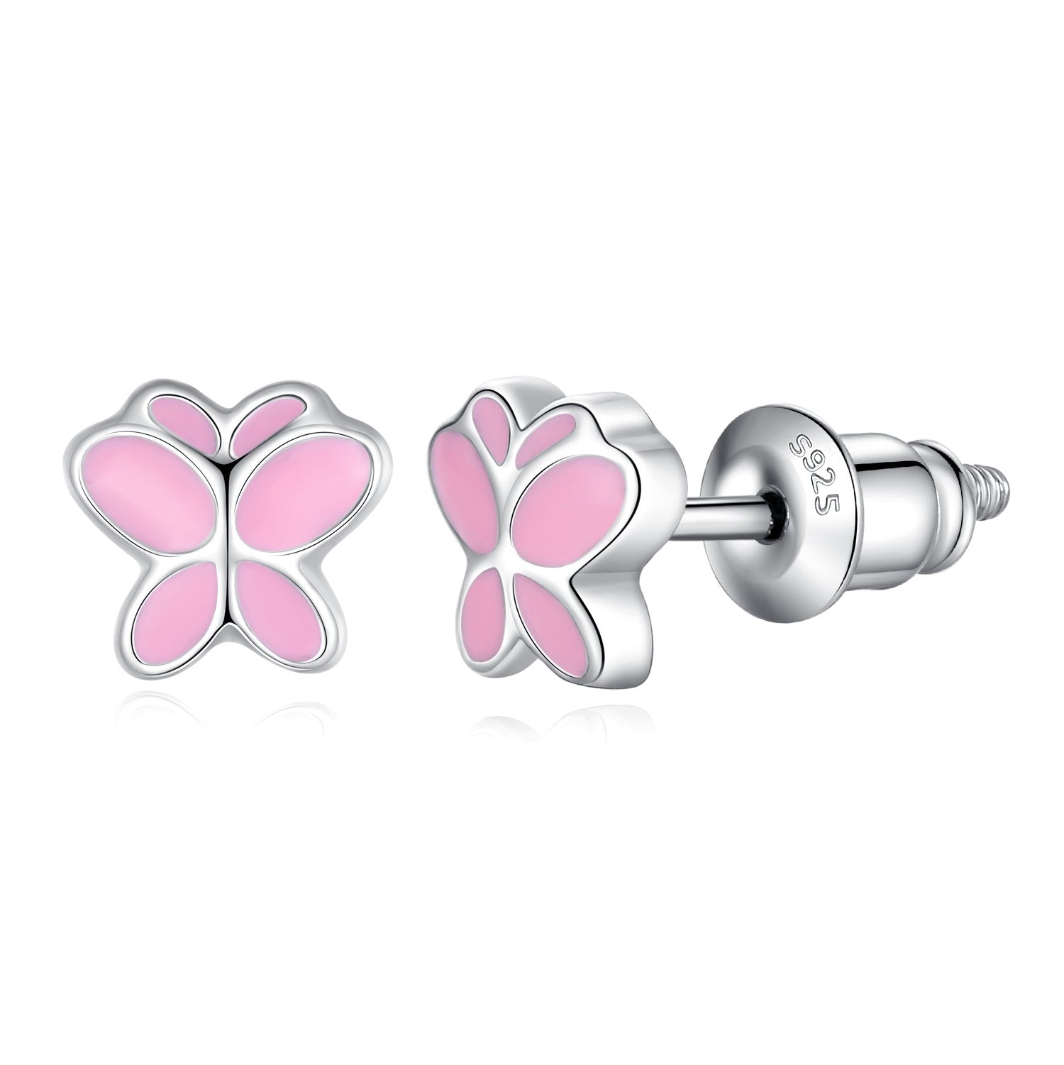 Mini Enamel Screw-back Stud Earrings