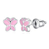 Mini Enamel Screw-back Stud Earrings