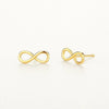 Plain Silver Infinity Earrings