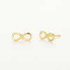 Plain Silver Infinity Earrings