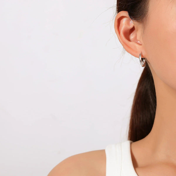 Plain Silver Hoops - Gifts for You 'n Me