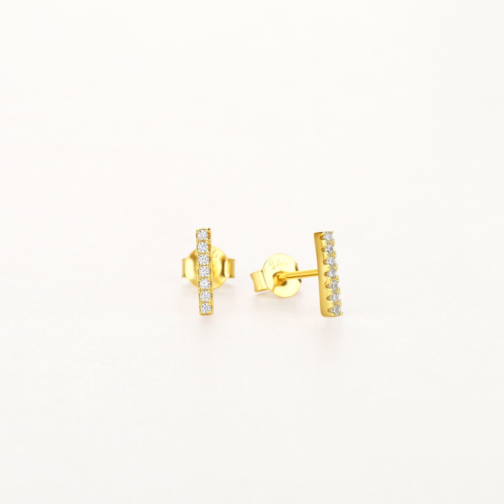 Petite CZ Bar Studs