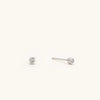 Bezel Stud Earrings