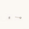 Bezel Stud Earrings
