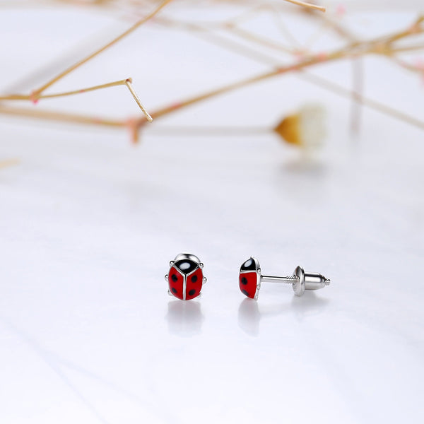 Mini Enamel Screw-back Stud Earrings