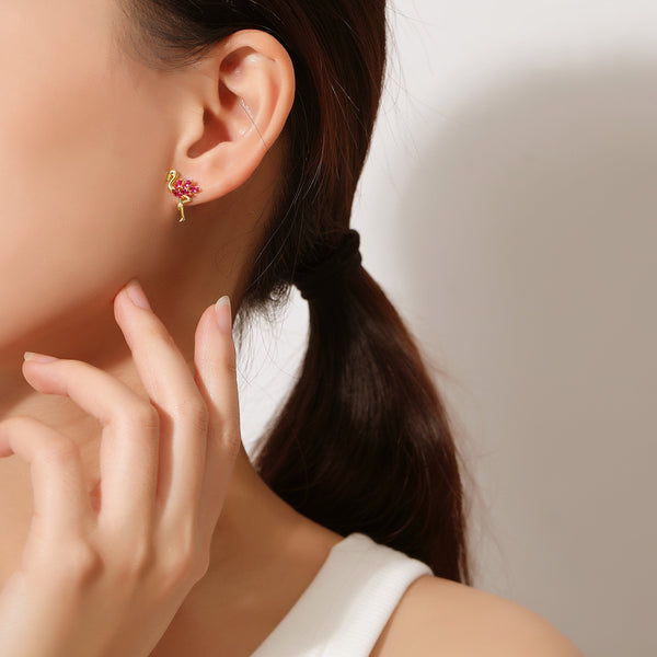 Pink Flamingo Earrings