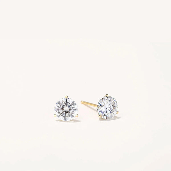 14K Gold GRA-Certified Moissanite Stud Earrings - Gifts for You 'n Me