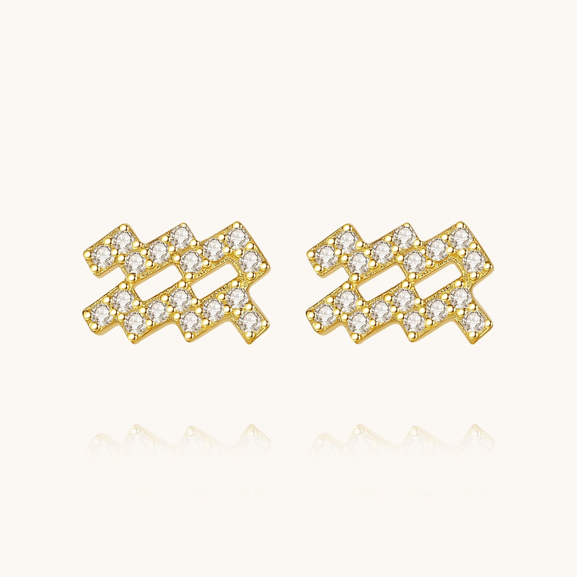 CZ Zodiac Earrings