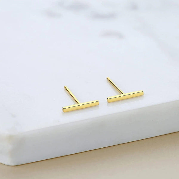 Lavishe 925 Sterling Silver Flat Bar Stud Earrings - Gifts for You 'n Me