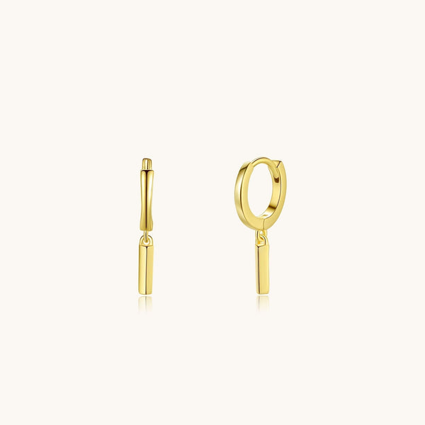 Dangle Bar Hoop Earrings