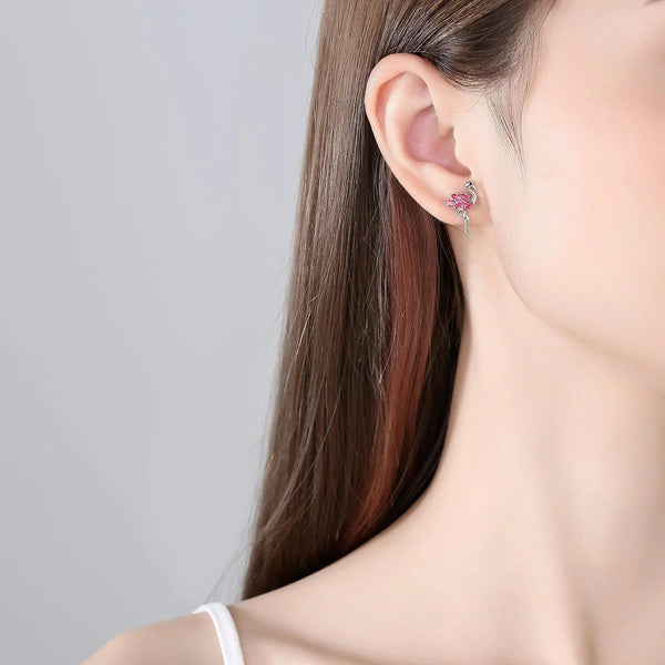 Pink Flamingo Earrings - Gifts for You 'n Me