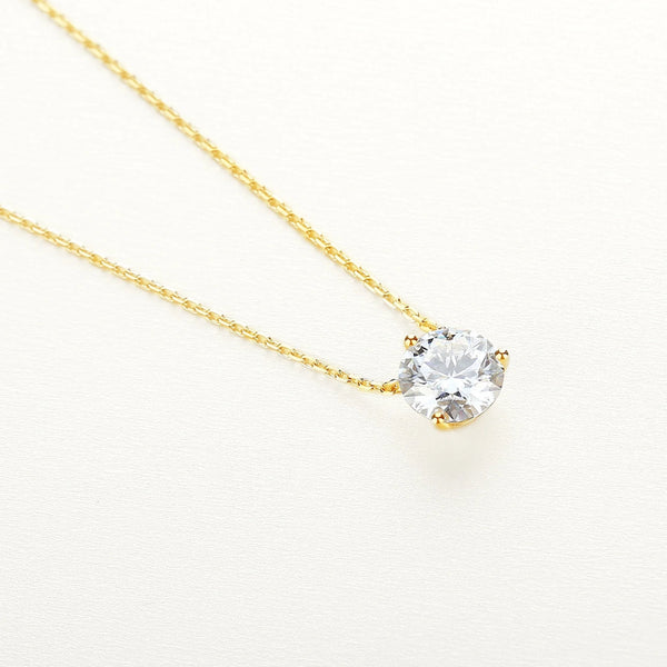 14K Gold Chain Necklace with GRA-Certified Moissanite - Gifts for You 'n Me