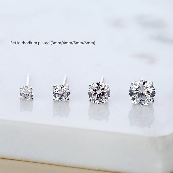 Silver Stud Earrings
