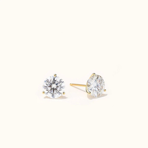 14K Gold GRA-Certified Moissanite Stud Earrings - Gifts for You 'n Me