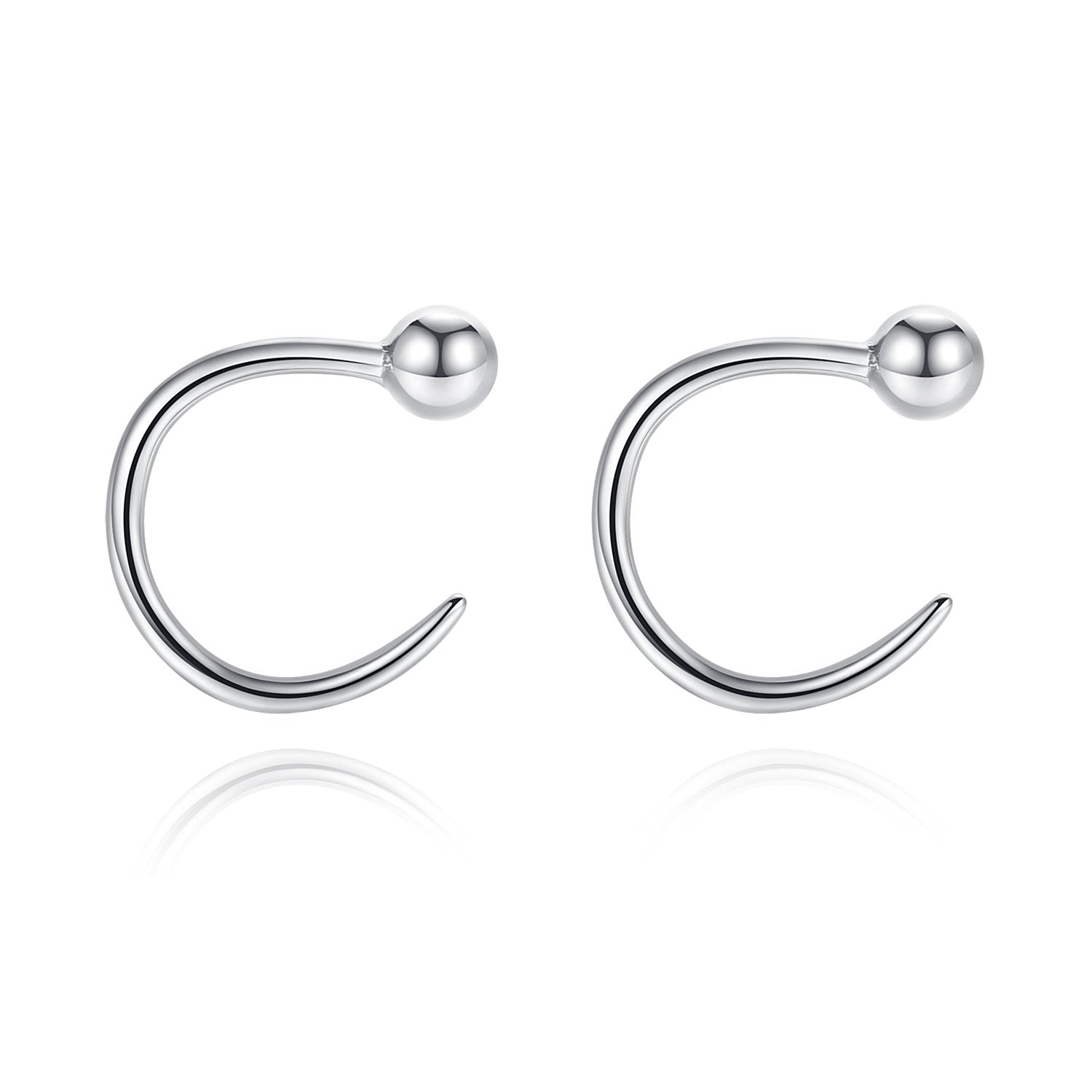 Silver Open Hoop