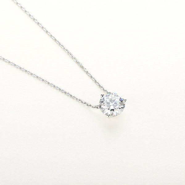 14K Gold Chain Necklace with GRA-Certified Moissanite