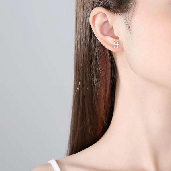 Plain Zodiac Earrings - Gifts for You 'n Me