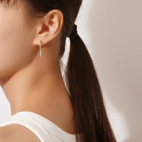 Dangle Bar Drop Earrings