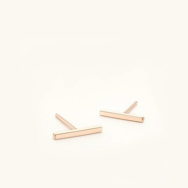 Lavishe 925 Sterling Silver Flat Bar Stud Earrings - Gifts for You 'n Me