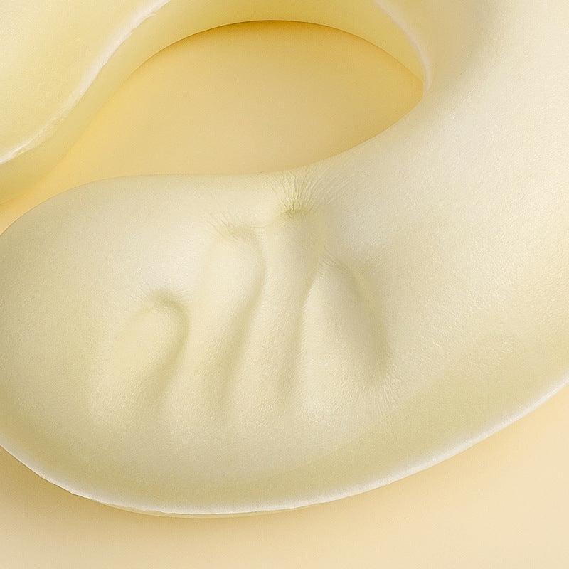 Memory Foam U-Shaped Pillow Slow Rebound Neck Pillow Nap Airplane Pillow Travel Cartoon Memory U-Shaped Headrest Long Trip Memory Foam Pillow with Snap U-Shaped Airplane Car Flight Head Neck Support Pillow with Washable Cover