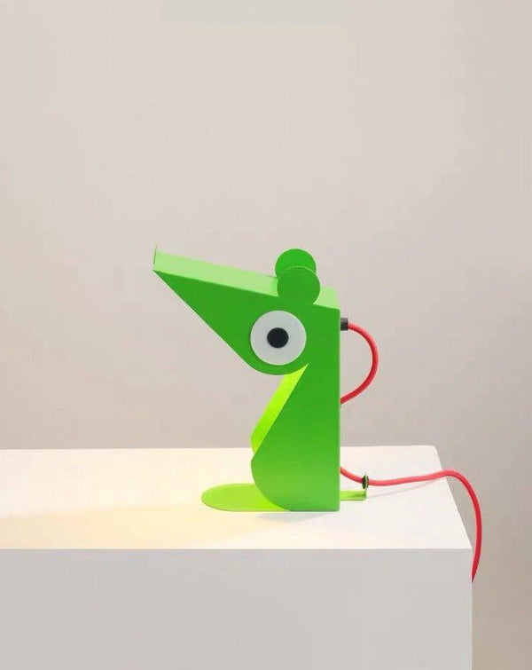 Whimsical Eclectic Memphis Mouse Table Lamp for Study - Full Spectrum Eye Protection Decorative Desk Lamp