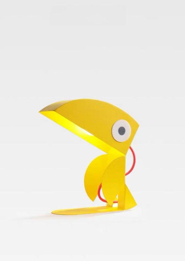 Whimsical Eclectic Memphis Cute Parrot Table Lamp for Study - Full Spectrum Eye Protection Decorative Desk Lamp