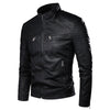 Men Autumn New Casual Vintage PU Leather Jacket Men's Motorcycle Luxury Leather Jacket Men’s Black Jacket For Ridding Motor Bike Outdoor Elegant Jacket For Men Winter Classic Brown Jackets