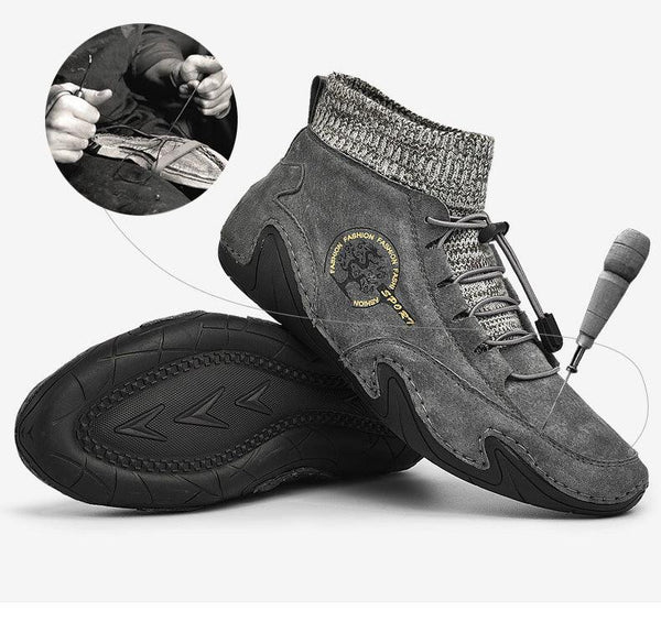 Men Beige Casual Shoes Outdoor Comfy Walking Sneakers Fashion All-Match Sneakers Breathable Cloth Casual Sports Flats Men Lightweight Outdoor Running Sneakers