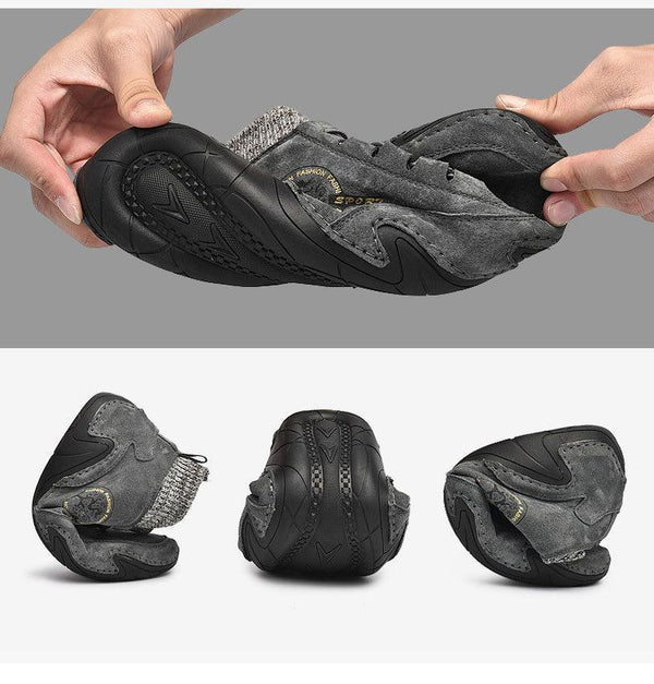 Men Beige Casual Shoes Outdoor Comfy Walking Sneakers Fashion All-Match Sneakers Breathable Cloth Casual Sports Flats Men Lightweight Outdoor Running Sneakers