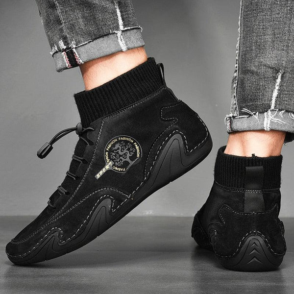 Men Beige Casual Shoes Outdoor Comfy Walking Sneakers Fashion All-Match Sneakers Breathable Cloth Casual Sports Flats Men Lightweight Outdoor Running Sneakers