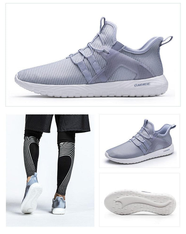 Men Blue Running Shoes Lightweight Breathable Mesh Soft Women Outdoor Sneakers Slip On Outdoor Jogging Walking Tennis Sport Shoes Fashion Sneakers For Workout