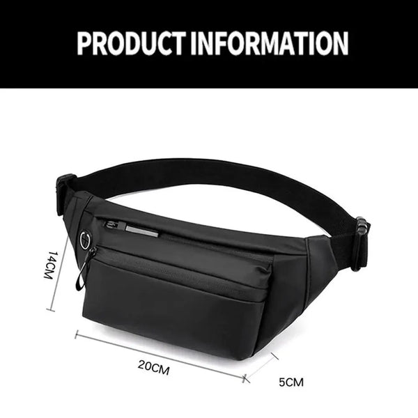 Men Blue Waterproof Belt Bag Fashion Chest Pack New Design High Quality Outdoor Sports Fanny Pack Men's Travel Shoulder Bags