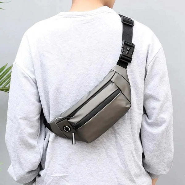 Men Blue Waterproof Belt Bag Fashion Chest Pack New Design High Quality Outdoor Sports Fanny Pack Men's Travel Shoulder Bags