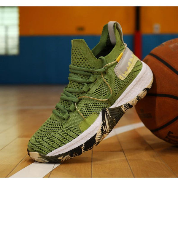 Men Breathable Basketball Shoes Shockproof High Top Sneakers Cushioning Sport Shoes Outdoor Training Ankle Boots Lightning Professional Anti Slip Sports Shoes For Running Walking Sport