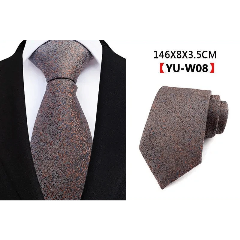 Men Business Elegant Necktie Design Silk Wedding Tie For Men Office Mens Fashion Formal Tie